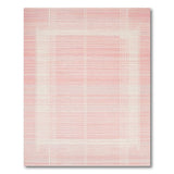 Pink Blush Pink Grid Geometric Area Rug