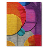 Geometric Modern Vibrant Overlapping Circles Multi-Color Area Rug