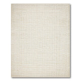 Beige Hexagon Weave Area Rug