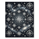 Celestial Compass Star Constellation Rug