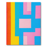 Vibrant Multi-Color Geometric Block Multi-color and Patterns Area Rug