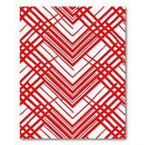 Geometric Modern Bold Red Chevron Geometric Area Rug