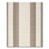 Beige and Brown Striped Woven Area Rug