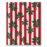 Festive Holly Berry Striped Area Rug