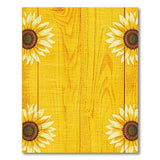 Rustic Sunflower Yellow Barnwood Area Rug