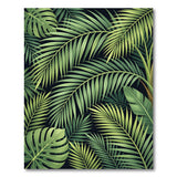 Verdant Leafy Tropical Abundance Rug