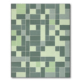 Geometric Modern Green Green Geometric Patchwork Area Rug