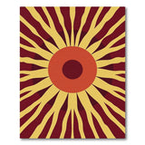 Radiant Sunburst Geometric Modern Area Rug