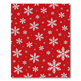 Festive Red Snowflake No. 12 Area Rug