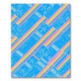 Aviation Ticket Rainbow Area Rug