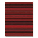 Bold Red Black Striped Area Rug