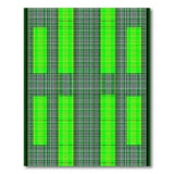 Geometric Modern Vibrant Green Plaid Geometric Area Rug