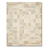 Geometric Modern Beige Geometric Block Area Rug