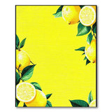 Zesty Lemon Fruit Yellow Area Rug