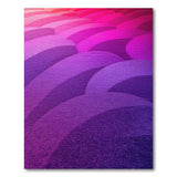 Purple Overlapping Wave Area Rug