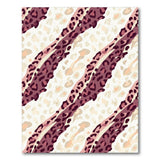 Abstract Area Purple Leopard Print Area Rug
