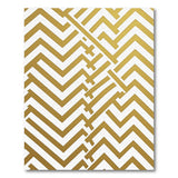 Gold Chevron Geometric Area Rug