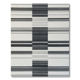 Bold Black White Striped No. 43 Area Rug