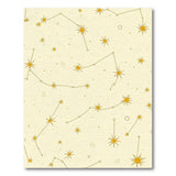 Golden Constellation Star Map Area Rug