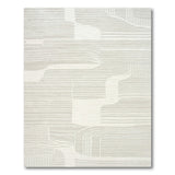 Abstract Grey Geometric Area Rug