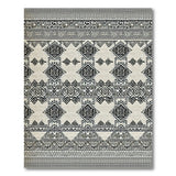 Heritage Tribal Black White Heritage Tribal Geometric Area Rug