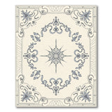 Ornate Floral Starburst Area Rug