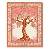 Orange Tree of Life Persian Area Rug
