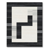 Bold Black White Geometric No. 2 Area Rug