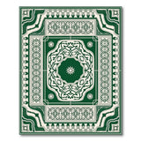 Green Emerald Green Traditional Persian Medallion Rug