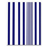 Bold Navy and White Vertical Stripe Area Rug