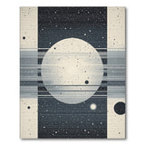 Cosmic Moon Stars Geometric Area Rug