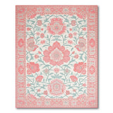 Blush Traditional Persian Blush Pink Floral Persian Area Rug