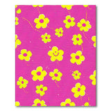 Hot Pink Yellow Daisy Area Rug