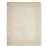 Beige Geometric Border Woven Area Rug