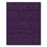 Purple Musical Score Area Rug
