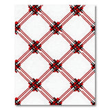 Red Black Geometric Plaid Area Rug