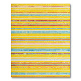 Vibrant Multi-Color Striped Woven Area Rug