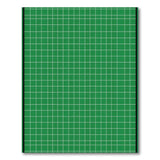Green Vibrant Green Grid Geometric Area Rug