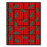 Festive Red Buffalo Plaid Pine Sprig Area Rug