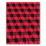 Bold Red Black Heritage Tribal Area Rug