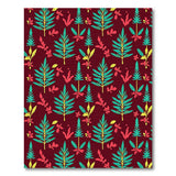 Vibrant Boho Fern Leaf Pattern Area Rug