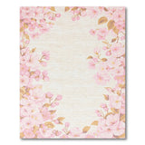 Vintage Pink Cherry Blossom Floral Rug