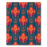 Red Floral Damask Persian Area Rug