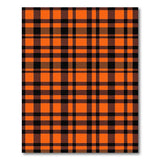 Bold Orange Bold Orange Black Buffalo Plaid Area Rug