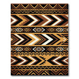 Bold Geometric Southwestern Area Rug in Browns Tans