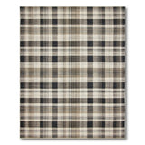 Black Tan Plaid Area Rug