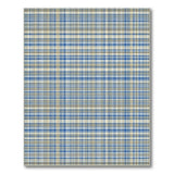 Blue and Teal Classic Blue Plaid Check Area Rug
