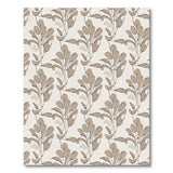 Beige Botanical Leaf Area Rug