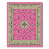 Opulent Pink Persian Floral Area Rug