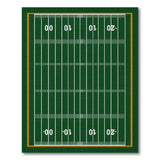 Geometric Modern Green Football Field Area Rug